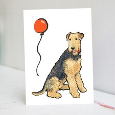 Airedale Terrier Birthday Card
