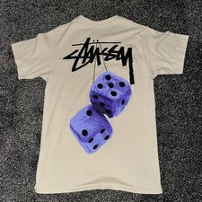 Beige Stussy Blue Dice Design