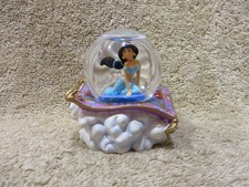 Disney Store Princess Jasmine Aladdin Mini Snow Globe Figure Model -SEE PICS!!