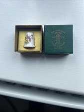 Worcester Bone China Sweet Heart Rose Thimble. Pre Owned. Used