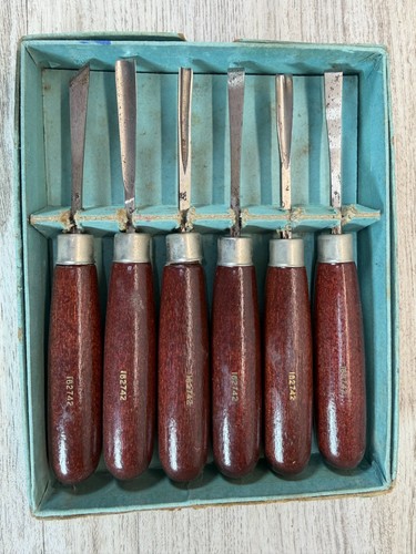 Vintage wood carving chisel - wood,