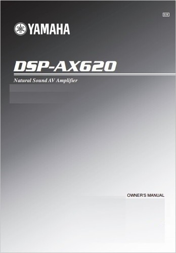 Yamaha dsp ax620 av - dsp-ax620,