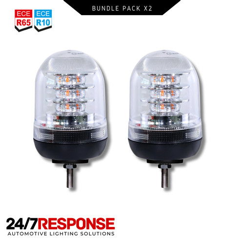 Clear lens amber led flashing - clear,