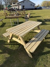 Wooden Picnic Bench/Table, 1.5m (5ft) Heavy Duty Pub Bench, Picnic table