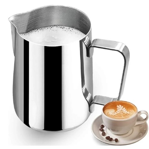 Stainless steel milk jug - steel,