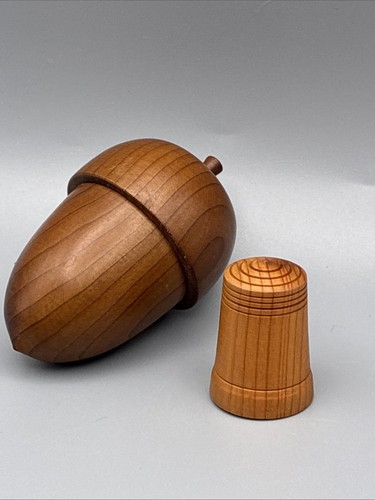 Vintage treen hand turned - treen,