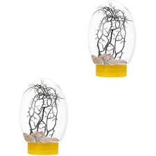  2pcs Small Fish Tank Desktop Fish Tank LED Fish Tank Desktop Aquarium for Home