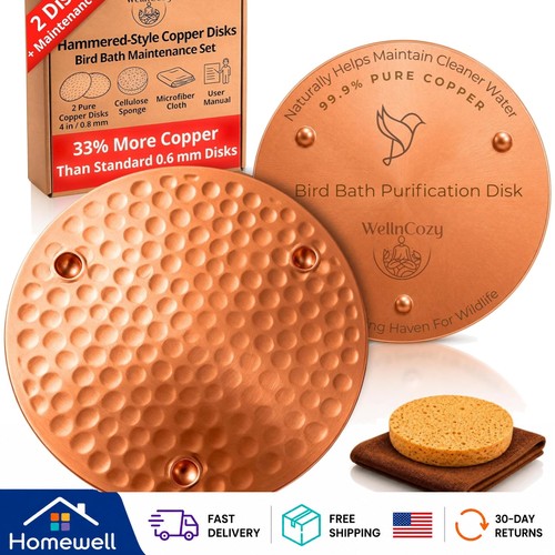 Durable copper bird bath - bird,