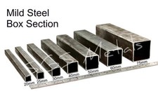 * Mild Steel BOX SECTION Excellent range of sizes & Lengths available 