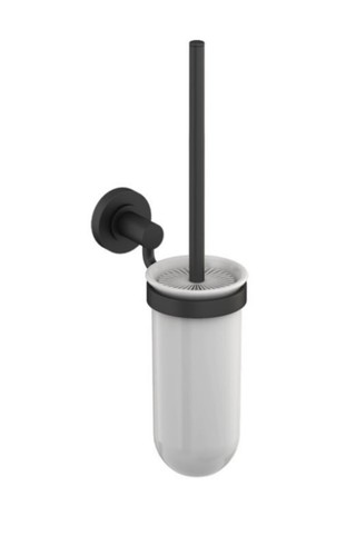 Hoxton black toilet brush - black,