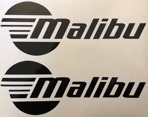 Malibu boat black decals - malibu,