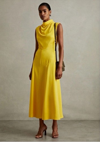 Reiss georgia yellow cowl neck - reiss,