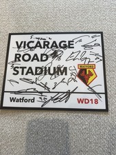 WATFORD FC SIGNED 2026 METAL