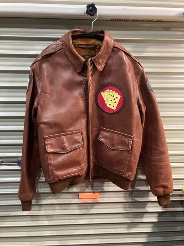 Aero leather flight jacket - leather, a2
