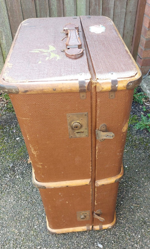 Steamer chest trunk storage - chest, (storage