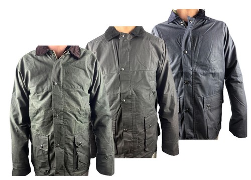 Mens lined wax - wax, jacket