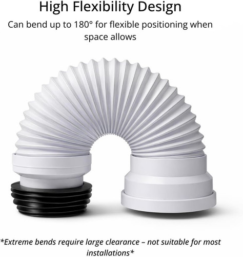 Flexible toilet pan connector - toilet,