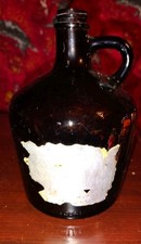 Old Dark Brown Glass Antique