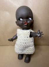 Vintage Rubber Doll. Knitted