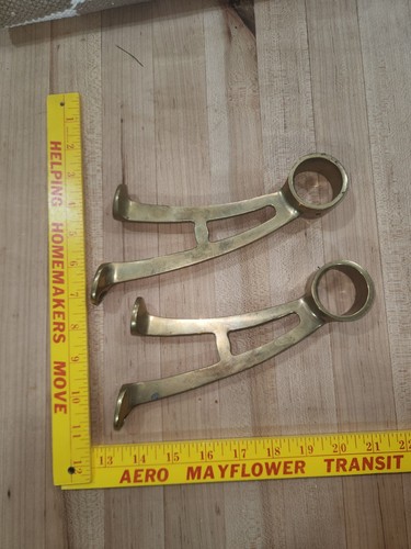 Brass foot rail - , hardware