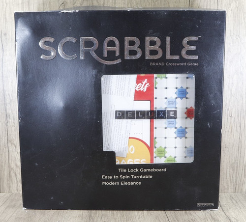 Scrabble deluxe edition black - deluxe,