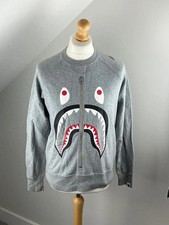 A bathing ape BAPE Shark Crewneck sweatshirt size medium