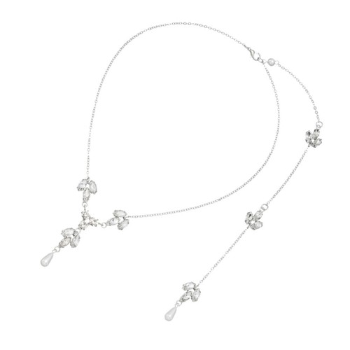 Ladies back chain crystal - back,