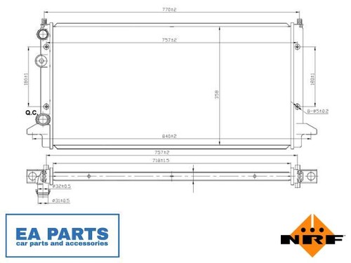 Radiator engine cooling for - engine,