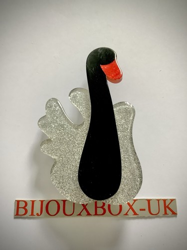 Lea stein swan brooch - stein, best