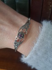 Hallmarked Silver Amethyst And