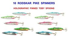 10 RODSKAR 12g TOBY SPOONS SPINNERS SPINNER BAIT LURES PIKE SALMON TROUT PERCH