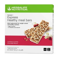 Herbalife Formula 1 Express Bars Cranberry & White Chocolate 7 Bars • UK Seller