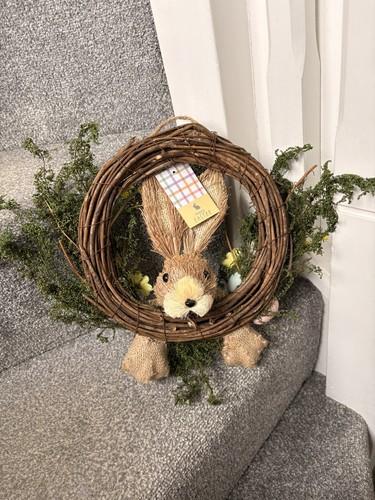Easter bunny wreath - easter,