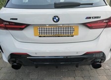 2 GLOSS BLACK CARBON FIBRE AKRAPOVIC EXHAUST TIPS 4” BMW F40 M135i 19 20 21 22 3