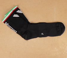 Vittoria Black Meryl Cycling Bicycling Socks Small, Med, Large, XL