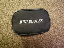 Mini Boules Metal Travel Game Set of 4 with Jack String and Bag