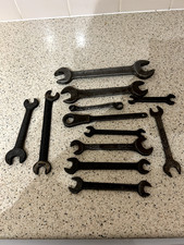 Job lot old / vintage spanners.