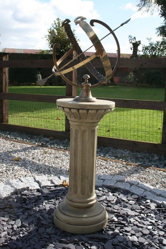 Very large brass armillary - large,