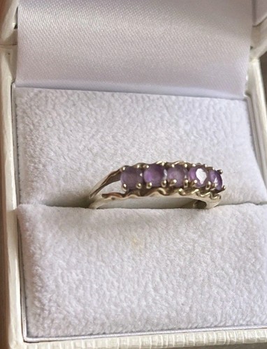 Lovely vintage amethyst 9ct - lovely,