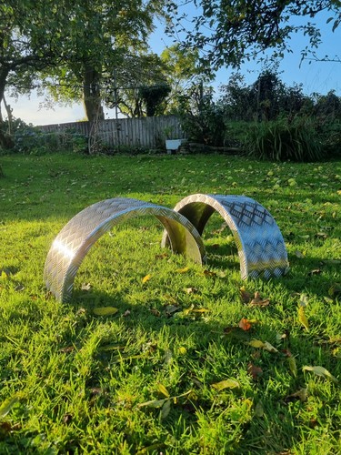 Pair aluminium chequer - pair,