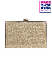 RRP€994 GEDEBE Glitter Clutch Bag Metal Frame Chain Strap Made in Italy
