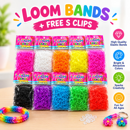 New loom bands assorted - loom,