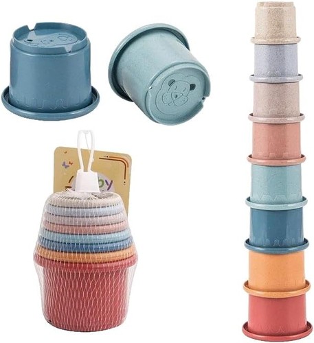 Baby stacking cups shape - baby,