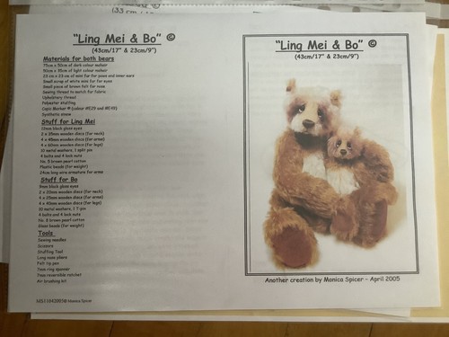 One teddy bear - one,