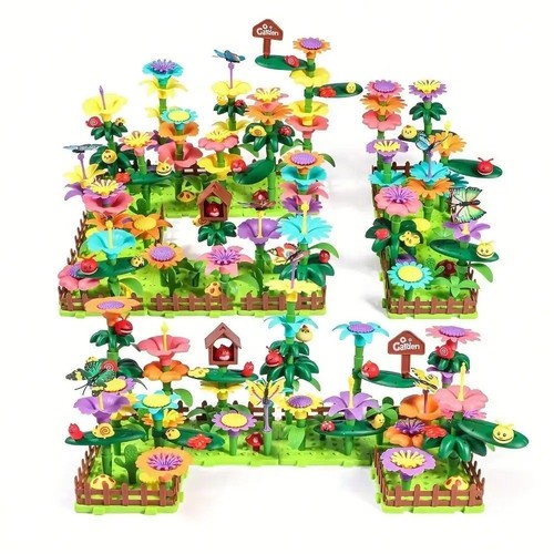 Flower garden building toys - building,
