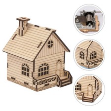  Music Box Building Kit House Assembly Model Kids DIY Material Kits