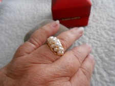 18ct Mikimoto Huge Pearl Cluster Ring.stunning...with registration number & box.