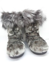 BRAND NEW ARCTIC BEAVER & SILVER FOX FUR WINTER BOOTS MEN WOMEN