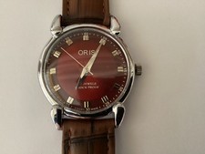 BASICALLY UNMARKED GENTS ORIS TEARDROP LUG HAND WOUND WRIST WATCH WITH NEW STRAP
