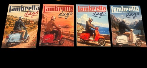 Lambretta retro metal signs - metal, a4